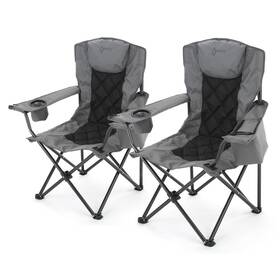 Arrowhead Outdoor Kks0316u-2-1 2-pack Portable Deluxe Folding Camp Standard Grey 2pack