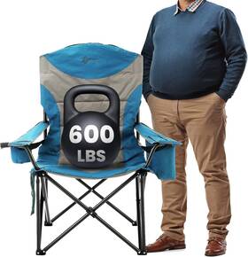 Kks0331u Arrowhead Outdoor Xxl Folding Padded Camping Chair Double Extra Large Blue Kks0331u Arrowhead Outdoor Xxl Folding Padded Camping Chair Double Extra Large Blue