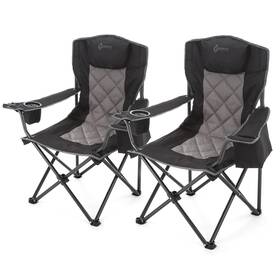 Arrowhead Outdoor Kks0339u-2-1 2-pack Portable Deluxe Folding Camp Standard Black 2pack