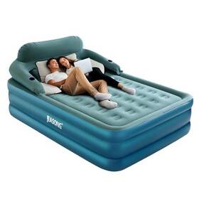 64515b-g Asf Premium Queen Air Mattress With Built-in Pump And U.s. Standard Green