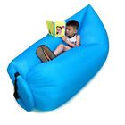 Auqitek Outdoor Inflatable Lounger Nylon Fabric Beach Convenient Compre 768430688853