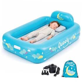 Azzwai Llc 199284397309 Inflatable Toddler Travel Bed With Electric Pump Portable &