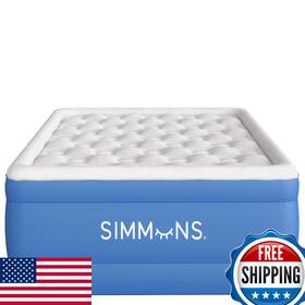 B09b4cpzlj Simmons Rest Aire Mattress Air Bed Side Built-in Pump And Soft Velveteen