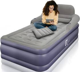 B09mvj4rfw  A-er-fa Twin Xl Air Mattress With Headboard Quick 3 Min Inflation 20in High F