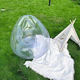 Sy-ts120 Baiao Inflatable Chair Transparent Couch Sofa Blow Up