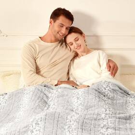 Bearhug 973497692567 Electric Blanket Queen Size 84 Inch X 90 Dual Controllers Faux Fur And S
