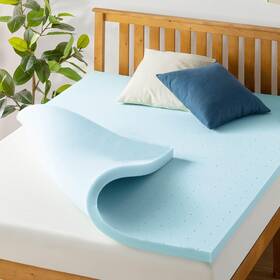 Best Price Mattress 842165188137 1.5 Inch Ventilated Memory Foam Topper Cooling Gel