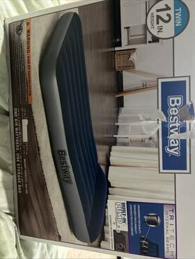 1067932usx21 Bestway 12 Inch Tritech Twin Air Mattress With Built-in Pump