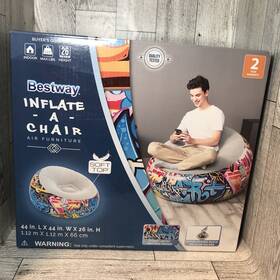 Bestway 313167879608 Inflate A Chair Air Furniture New In Sealed Box Blow Street Art Comfort