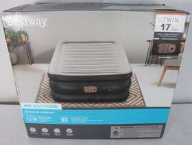 6714se Bestway Twin 17in Height Air Mattress With Built In Pump New