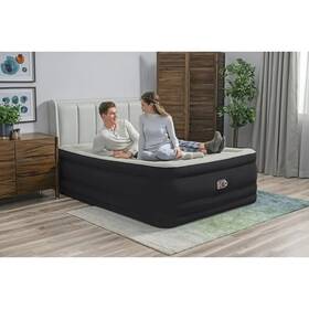 671gqe Bestway Tritech Air Mattress Queen 24 Inch With Built-in Ac Pump Included