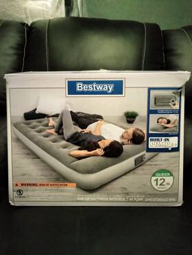 67870e Bestway Queen Air Mattress With Built In Pump