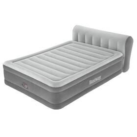 Bestway 711181443561 Headboard Tritech Air Mattress Queen 18 Inch With Built-in Ac Pump