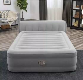 Bestway 821808075676 Headboard 18 Twin Air Mattress With Built-in Pump