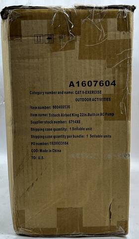 980400536 Bestway Tritech Inflatable Air Mattress King 22 Inch Built In Pump &pillow