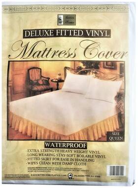 Better Home 677916555087 Fitted Mattress Protector Heavy-duty Hypoallergenic Vinyl Cover