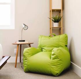 645168 Big Joe Dorm Bean Bag Chair With Drink Holder And Pocket Spicy Lime Green 645168 Big Joe Dorm Bean Bag Chair With Drink Holder And Pocket Spicy Lime Green
