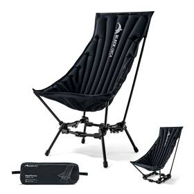 Orca-cqy01us Black Orca High Back Camping Chairs 19.7d X 21.5w 25.6h In