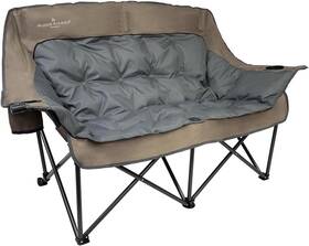 Dwch-017c-gry-bse Black Sierra Equipment Oversized Plush Padded Camping Sofa Portable X-large Brown