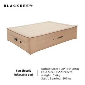 Blackdeer 744759358134 Inflatable Bed With Backrest 50cm Camping Mattress Tpu Heightening Air