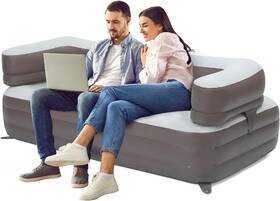Blowell 445030224225 Camping Inflatable Double Couch Chair - Blow Up Lounger For Home Li
