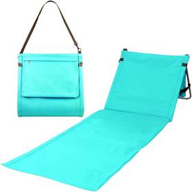 Bo Toys 854035006557 Portable Beach Mat Lounge Chair And Tote Plain 21d X 2w 21h In Blue