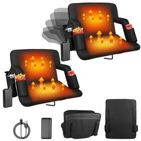 Rps-015l Bsteciar Heated Stadium Seats For Bleachers With Back Support 25 Inch Bleacher Chair W