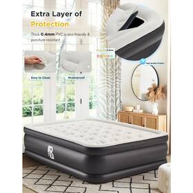 Yy-151 Bupplee Queen Size Quick Self Inflating/deflating Coil Beam Air Mattress