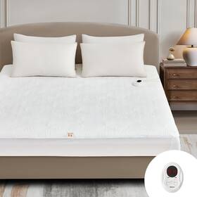 Tt-75x54-1x-048 Bwarm Heated Mattress Pad Etl Certified Flower Bed Warmer With 9 Heat Setting