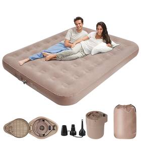 Calanofin 756190831336 Queen Air Mattress With Built-in Pump 8 Inch Self Inflatable Airbed