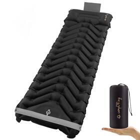Ori-p-01 Camporing Sleeping Pad With Pillow Self Inflating Extra-thick Single Black