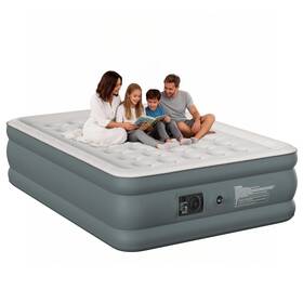 Canpsky 774882505259 Queen Air Mattress With Builtin Pump 18 Inch Raised Inflatable M