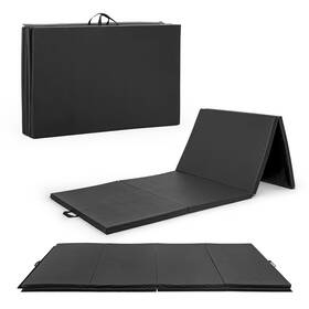 Mtis-9204-bk Cap Barbell Folding Exercise Mat Durable Anti-tear Thick 2 Inch Black
