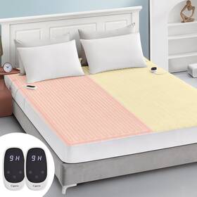 Tt-84x72-1x-048 Caperia Heated Mattress Pad Queen Size Electric Dual Controller Bed Warmer 9