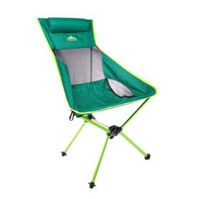 Hbs-gr-2 Cascade Mountain Tech Outdoor High Back Lightweight Camp One Size Green