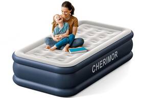 Cherimor 198168193259 Twin Air Mattress With Built In Pump 18 Inch High Thicken Sturdy Inflatable Cherimor 198168193259 Twin Air Mattress With Built In Pump 18 Inch High Thicken Sturdy Inflatable