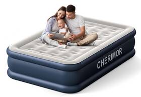 Cherimor 198168266410 Air Mattress 18 Inch High Thicken Sturdy Full Size Inflatable With