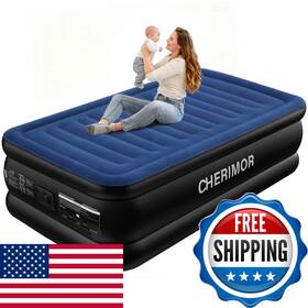 Cherimor B0frmst841 Twin Xl Air Mattress Built In Pump Upgraded 80 Length 18 Raised