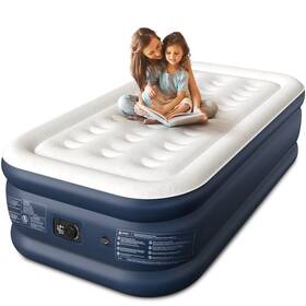Ch01-txl18-gr-u2 Cherimor Twin Xl Air Mattress With Built In Pump 18 Inch Raised Comfort 21-coil Honeycom