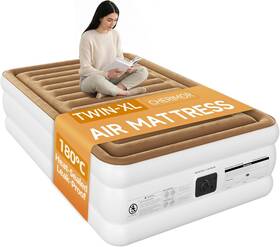 Cherimor Ch17-txl-whbr-u1 Twin Xl Air Mattress With Built In Pump 180 C Heat-sealed Leak-proof