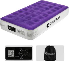 Pump-2 Chillsun 445009660603 Twin Air Mattress With Built-in Mins Quick Inflate/deflate Doubl Pump-2 Chillsun 445009660603 Twin Air Mattress With Built-in Mins Quick Inflate/deflate Doubl