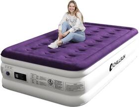 Chillsun 445023354397 Twin Air Mattress Inflatable Airbed With Built In Pump 3 Mins Quick Se