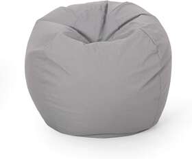 313639 Christopher Knight Home Bean Bag Light Gray Small