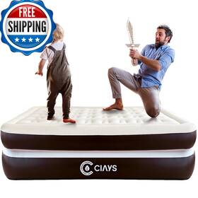 Ciays B09tsg7f4r Air Mattress Built-in Pump 16 Elevated Blow Up Carrying Bag For