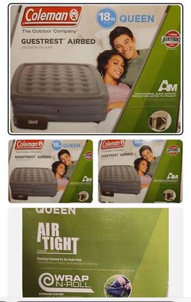 20160908 Coleman New Guestrest Double High Airbed Queen - Gray