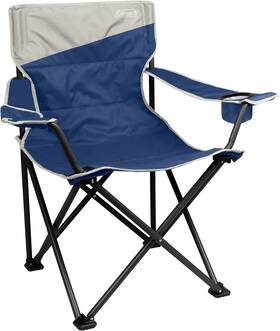 2174440 Coleman Big-n-tall Quad Camp Chair With Cup Holder And Side Large Skyfall Blue