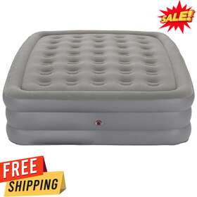308194656 Coleman Guestrest Double-high Air Mattress Pump Not Included Queen - New