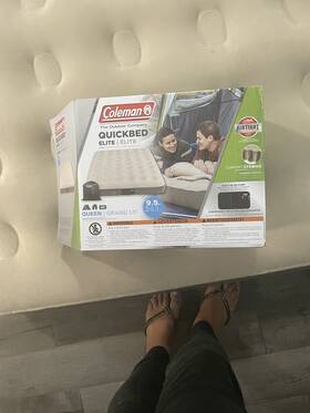 Coleman 445028572550 Quick Bed Extra High Air Mattress Built In 4d Pump Queen Batteries
