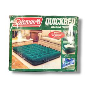 5998d320c Coleman Quickbed Green Queen Size Flocked Inflatable Air Mattress New Old Stock