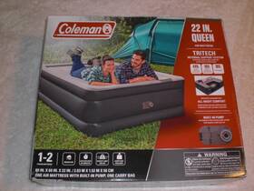 Coleman 821808089949 Queen Air Mattress 80x60x22 Indoor Use Built-in Pump Soft Top